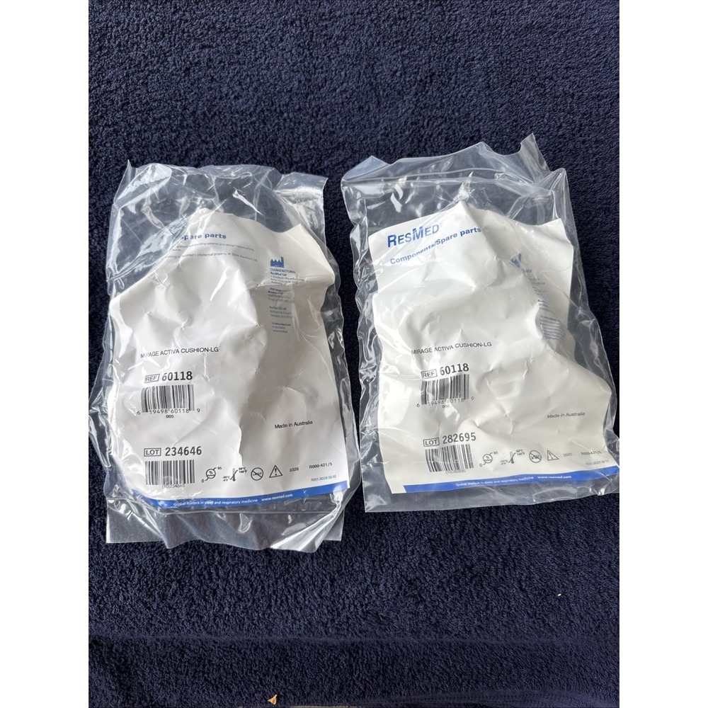 2 ResMed Mirage Activa Cushion 60118 Spare Parts  Large LG